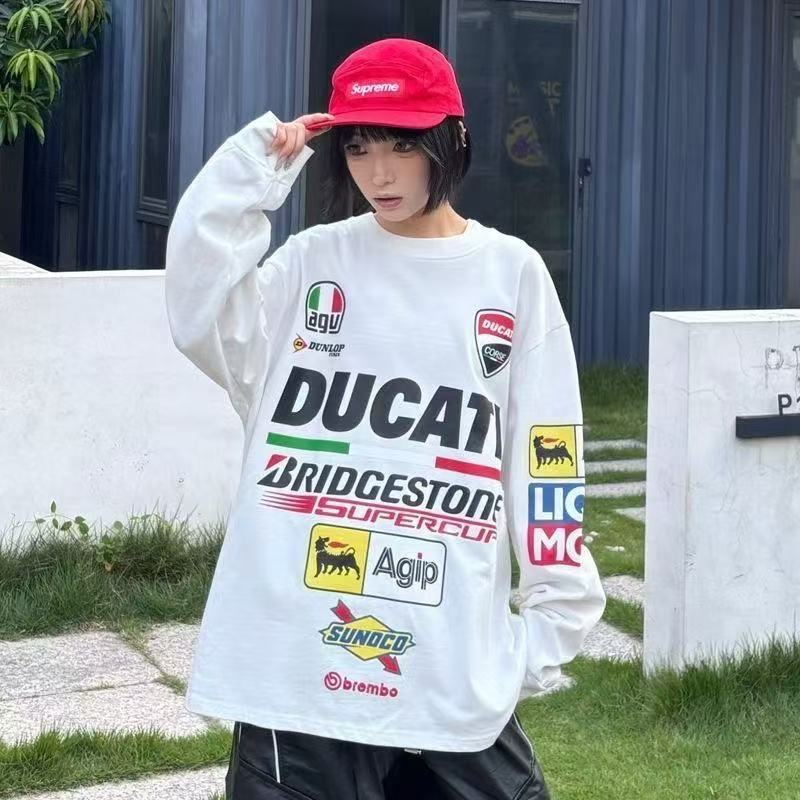 Men'S Accessories Instagram - Koszulka motocyklowa Ducati z bawełny, z