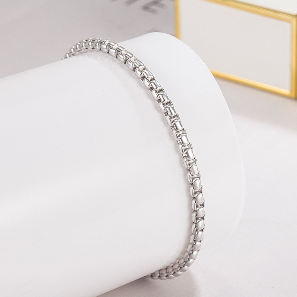 Men Accessories Chain And Bracelet - Bransoletka unisex ze srebra próby 925,