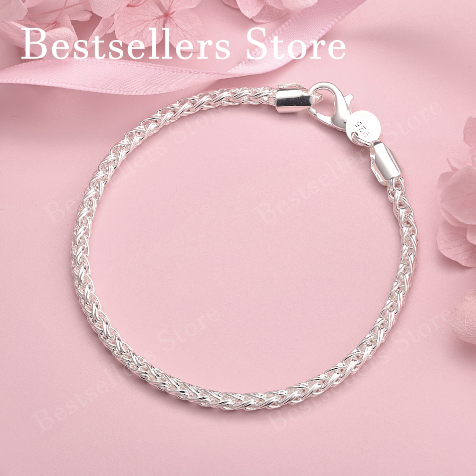 Men Accessories Chain And Bracelet - Bransoletka Charm ze srebra próby 925,