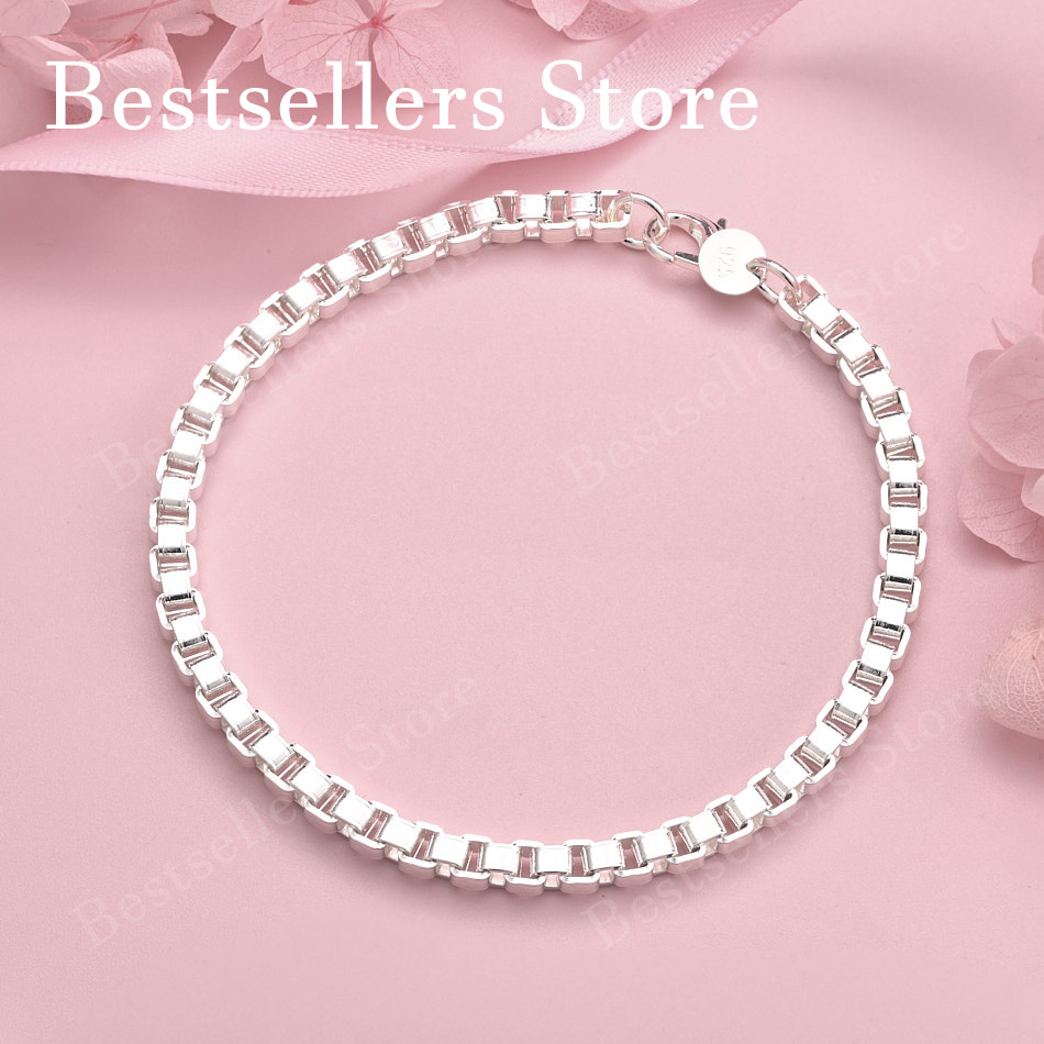 Men Accessories Chain And Bracelet - Bransoletka ze srebra próby 925, 8