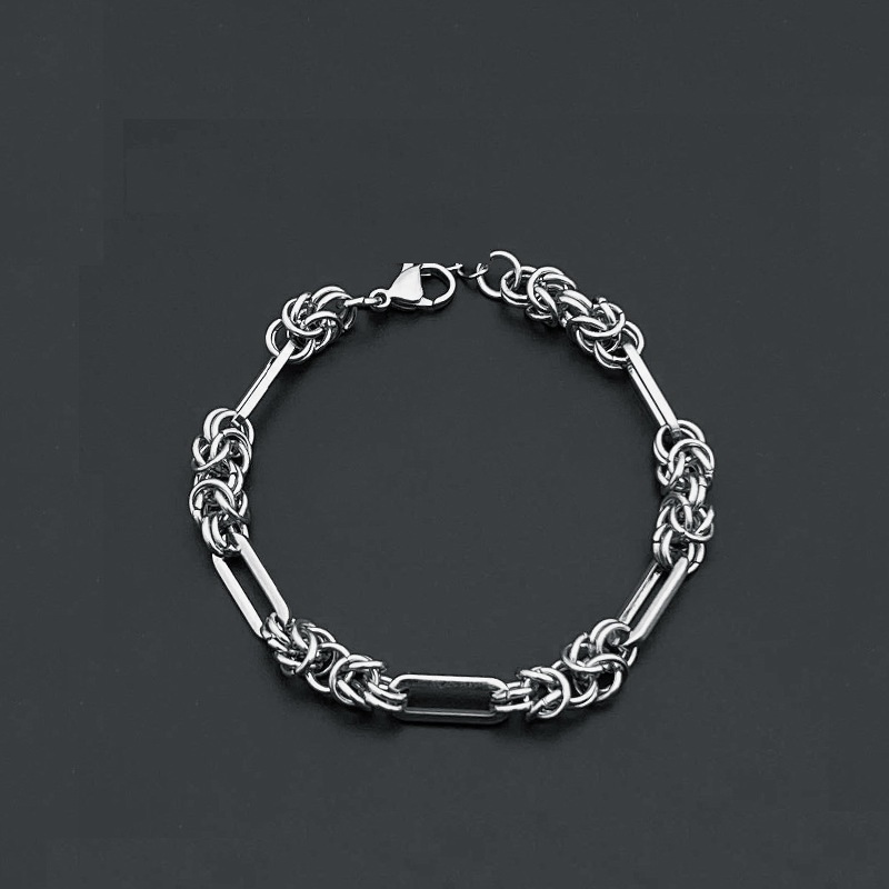 Men'S Vacation Accessories - Nowa bransoletka z bizantyjskiego łańcuszka ze