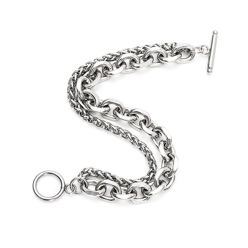 Men'S Vacation Accessories - Nowa bransoletka z łańcuszkiem ze stali