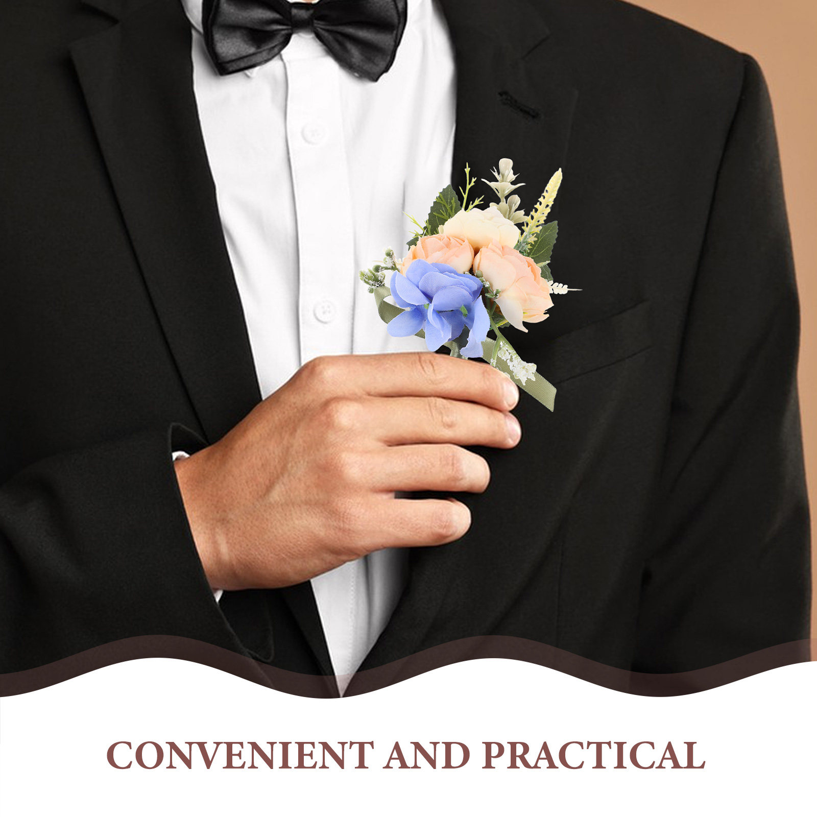Sztuczny kwiat do butonierki ś – Men Accessories Elegant recenzja i cena