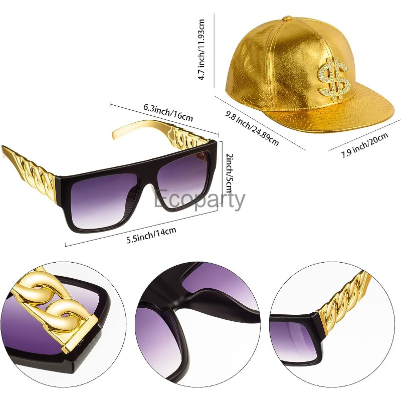 80s 90s Hip Hop Costume Access – Men Accessories Chain And Bracelet recenzja i cena