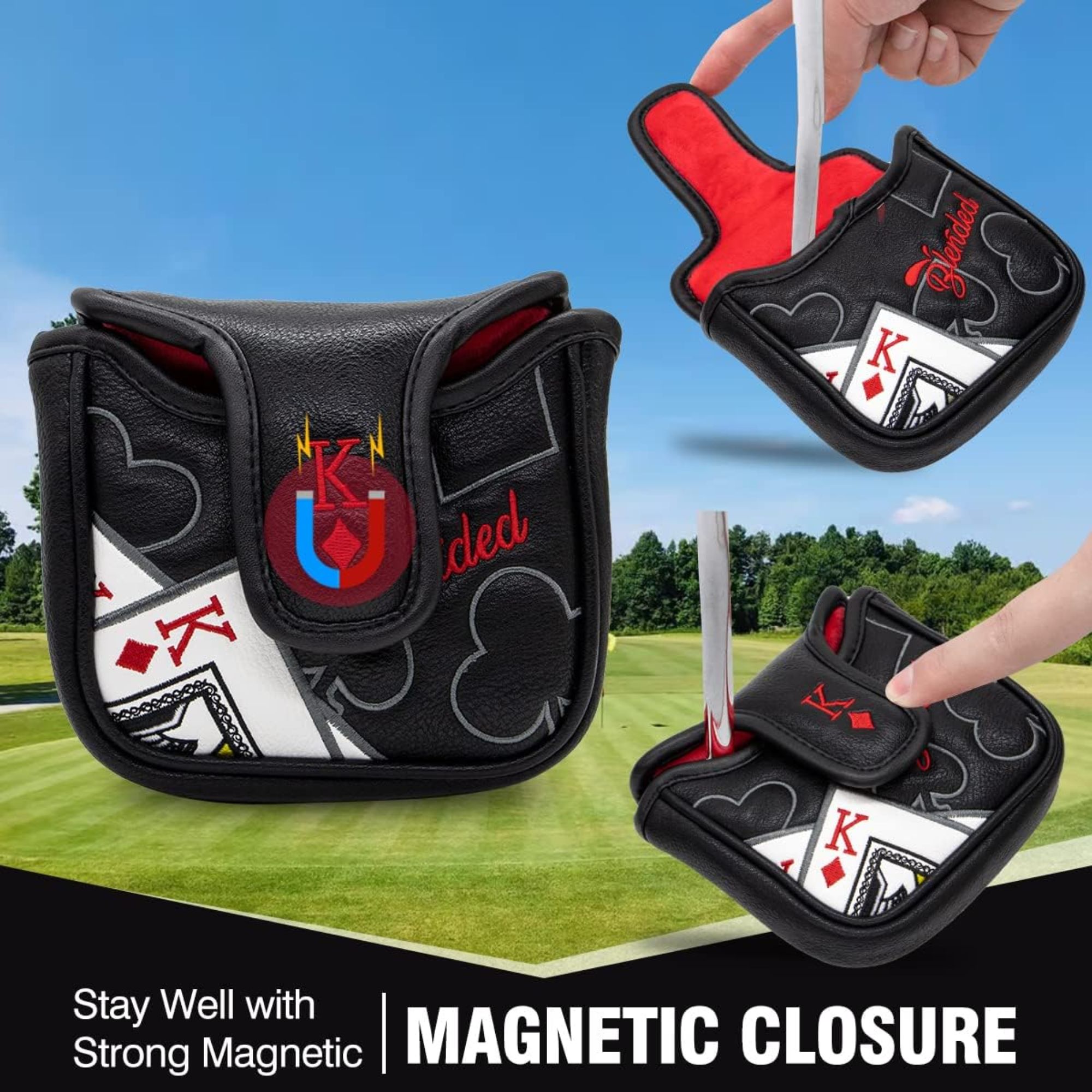 Putter z haftem Króla Kierów,  – Men Accessories Gift recenzja i cena