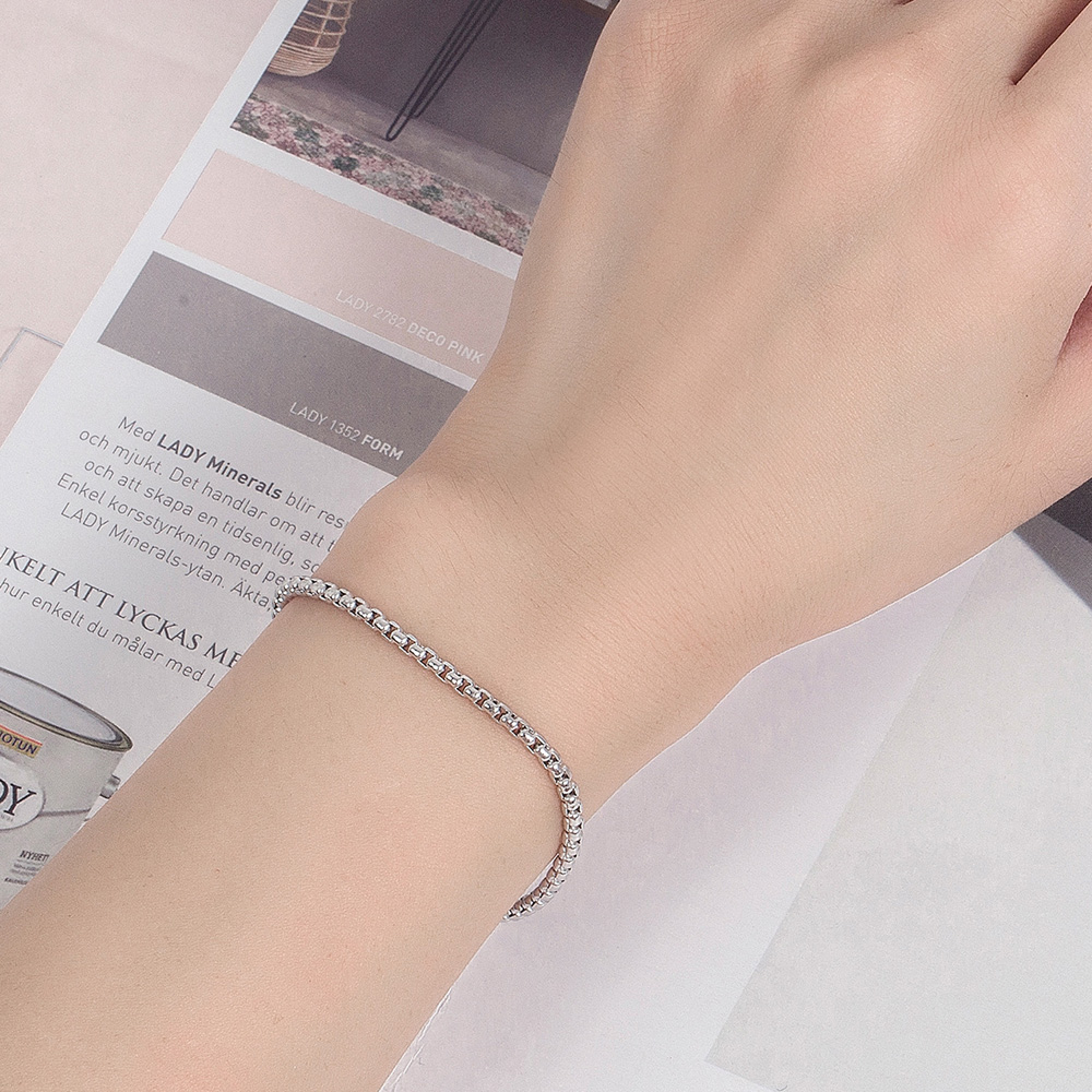 Bransoletka unisex ze srebra p – Men Accessories Chain And Bracelet recenzja i cena