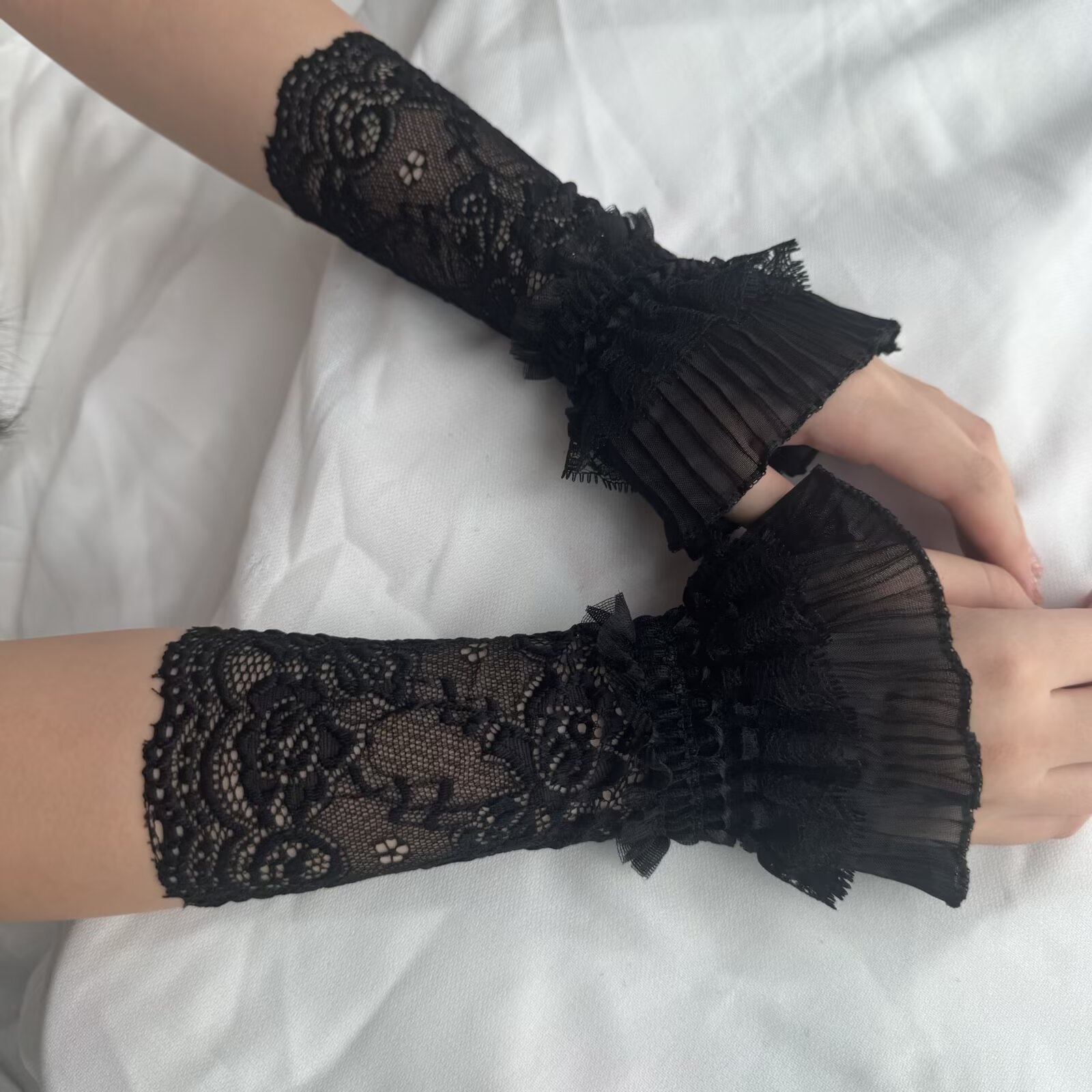 Koronkowe, ażurowe rękawki na  – Men Accessories Elegant recenzja i cena