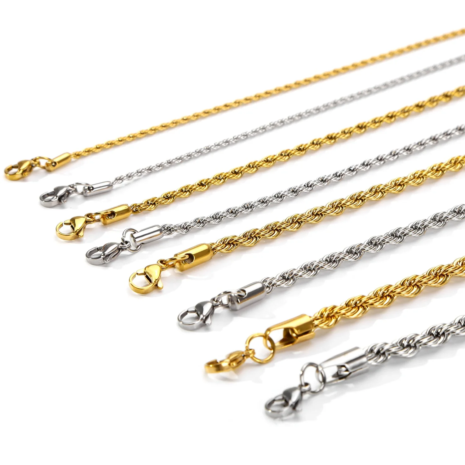 Hip-Hop Rock 925 srebro Twist  – Men Accessories Chain And Bracelet recenzja i cena