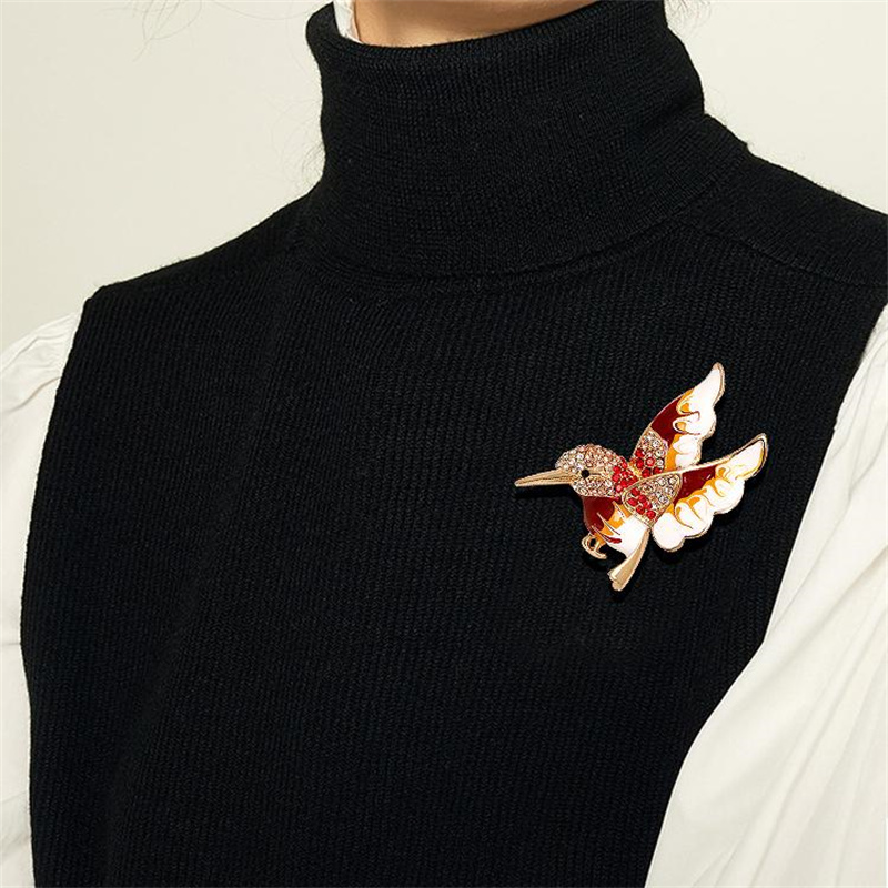 1 szt. Wykwintna broszka z pta – Men'S Accessories Trends 2025 recenzja i cena