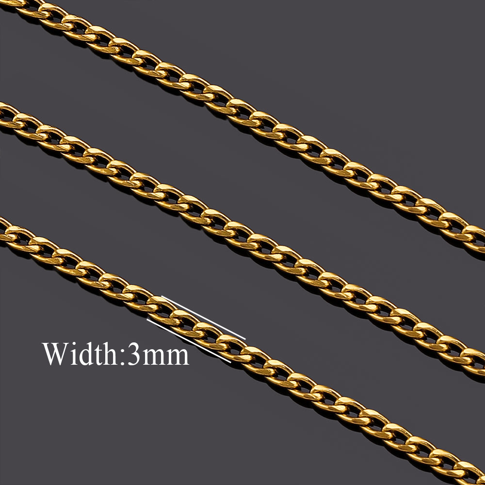 2-metrowe łańcuszki ze stali n – Men Accessories Chain And Bracelet recenzja i cena