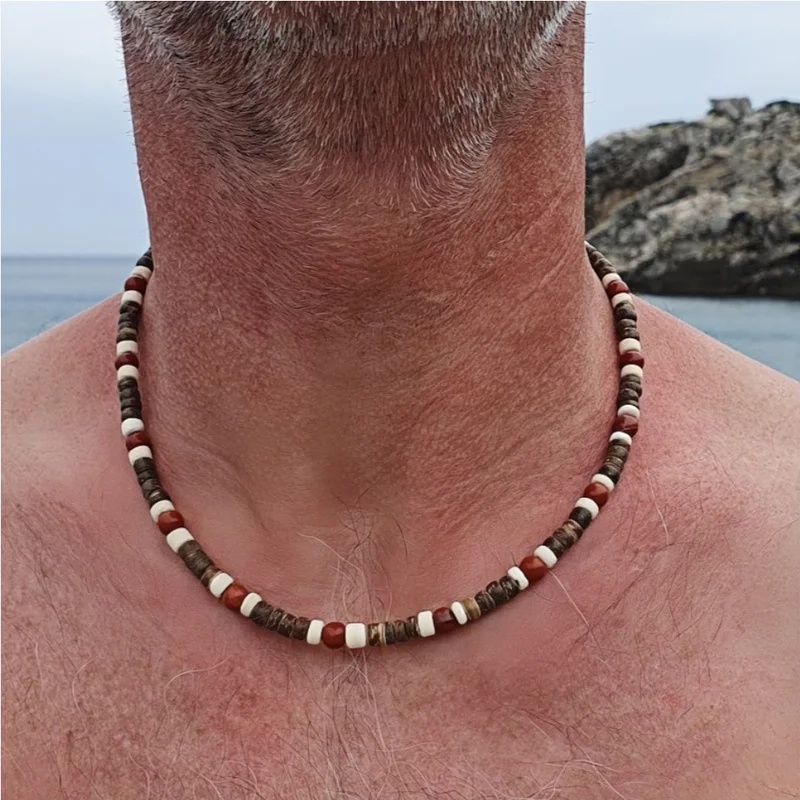 Naszyjnik z drewnianych korali – Men'S Vacation Accessories recenzja i cena
