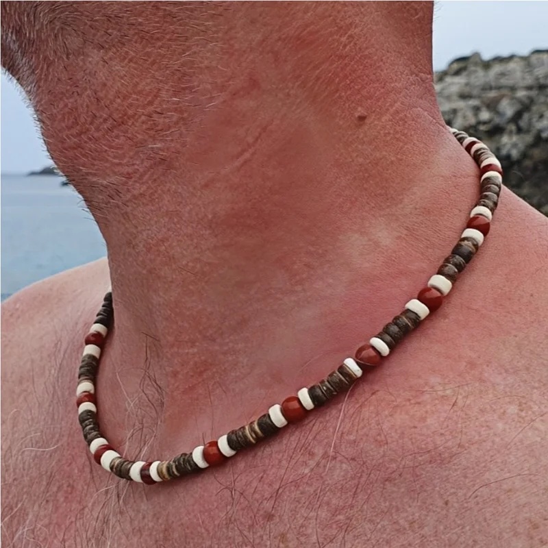 Naszyjnik z drewnianych korali – Men'S Vacation Accessories recenzja i cena