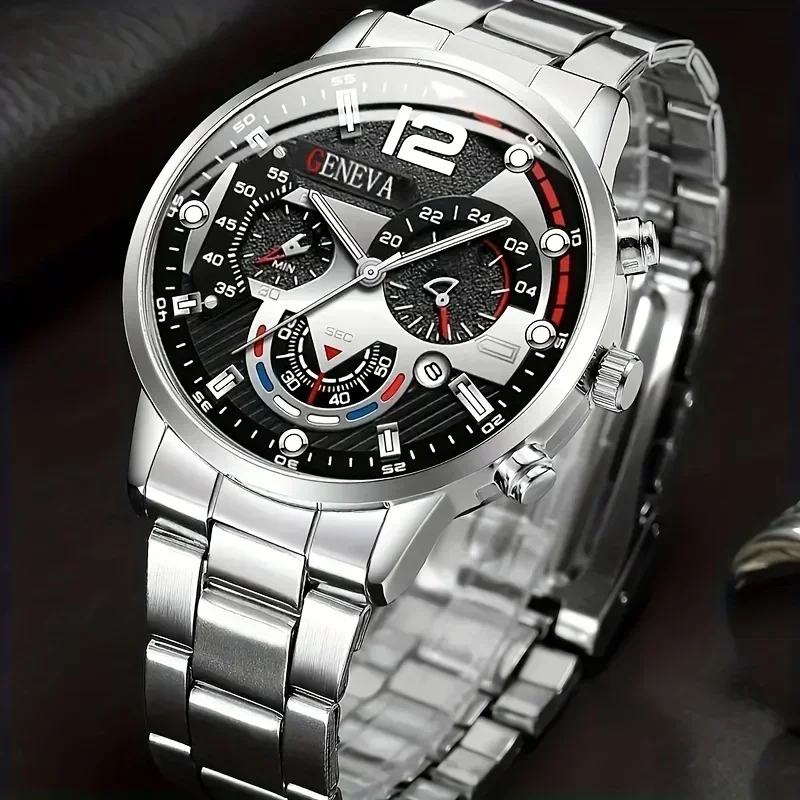 Zestaw 2 szt. stylowych zegark – Men Accessories Elegant recenzja i cena