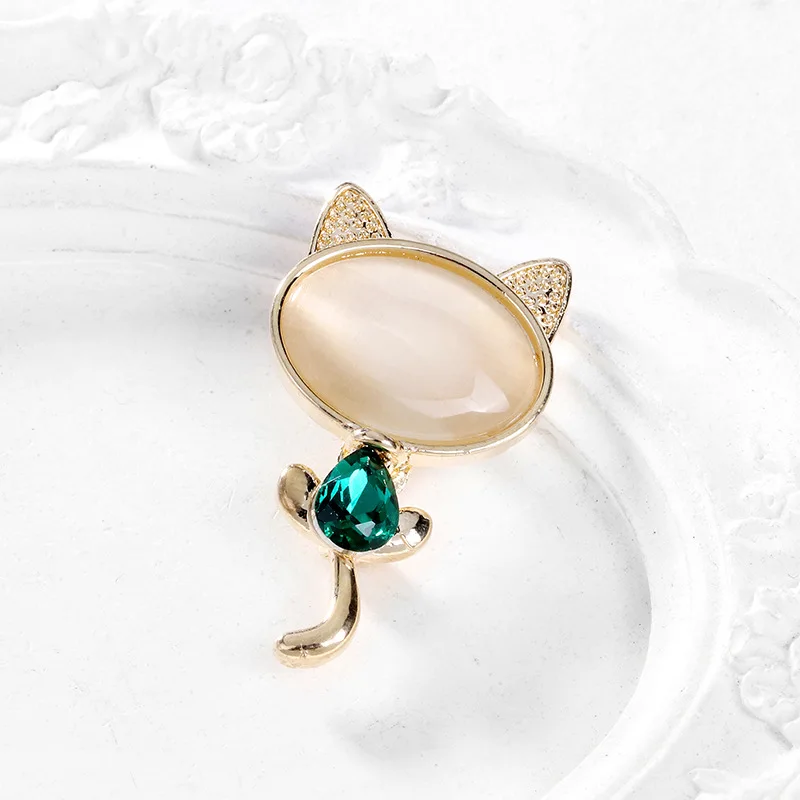 1 szt. Elegancka broszka z kot – Men'S Accessories Trends 2025 recenzja i cena