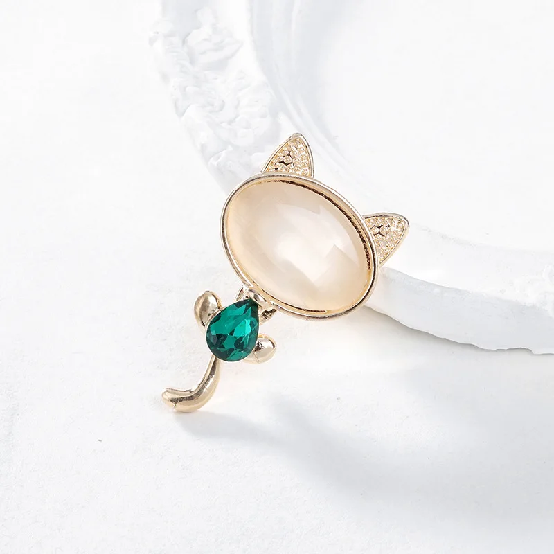 1 szt. Elegancka broszka z kot – Men'S Accessories Trends 2025 recenzja i cena