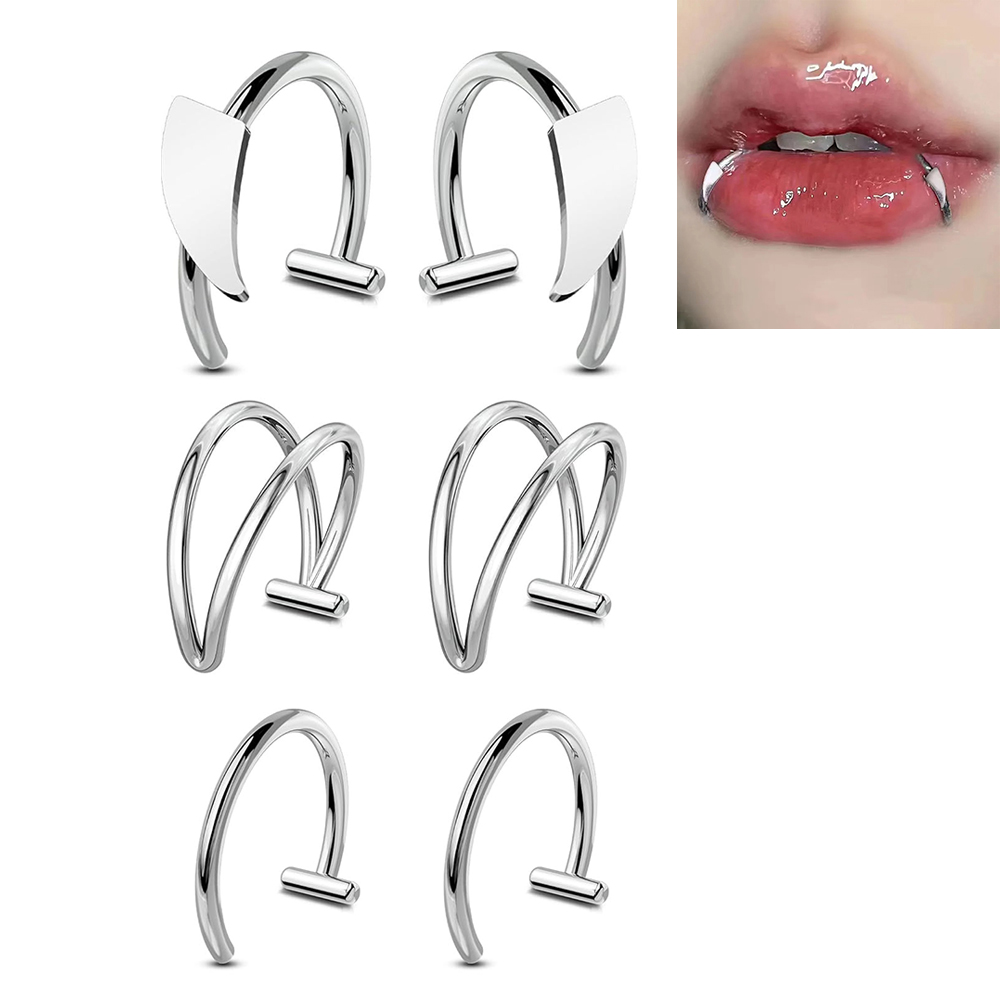 6 szt. Pierścionków na wargę z – Men'S Vampire Accessories recenzja i cena